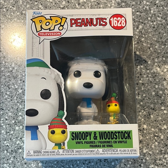 Funko Pop Peanuts Snoopy & Woodstock with Blue and Green Accents - Picture 1 of 8
